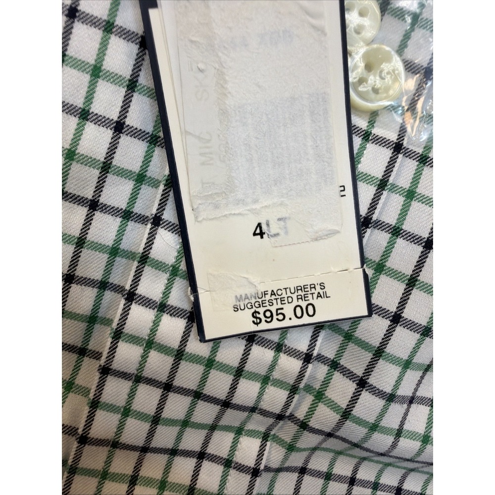 RALPH LAUREN MEN'S CLASSIC FIT GREEN CHECKED BUTTON DOWN SHIRT SIZE 4XLT NWT - Picture 9 of 16
